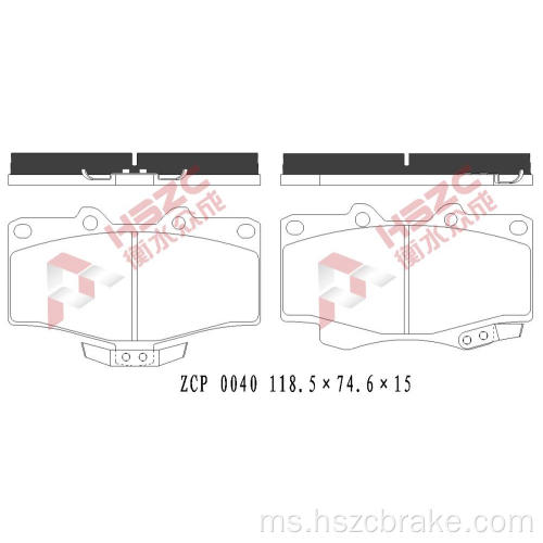 FMSI D436 Pad Brake Seramik Kereta untuk Haval